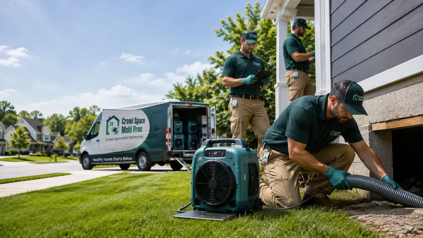 Crawl Space Mold Removal in Milford, NH